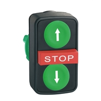 SCHNEIDER PLASTIC DOUBLE HEADED PUSHBUTTON