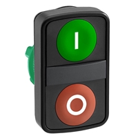 Schneider Electric green flush/red flush double-he
