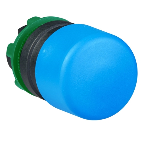 SCHNEIDER 30MM MUSHROOM HEAD SPRING RETURN BLUE