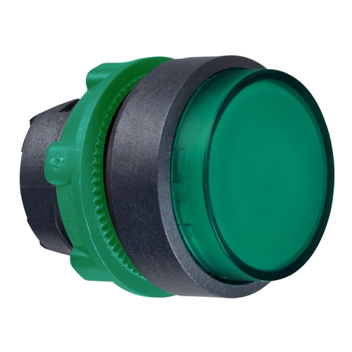 SCHNEIDER P/B Head Ill.Push/Push Proj Green