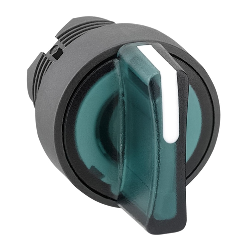 SCHNEIDER ILLUMINATED SEL SWITCH 2POS GREEN
