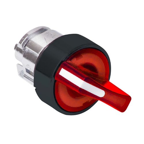 SCHNEIDER 3 POS SELECTOR SWITCH ILLUM RED LED SPRG