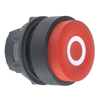 SCHNEIDER PUSH BUTTON HEAD RED MARKED O