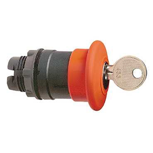 SCHNEIDER MUSHROOM HEAD PUSHBUTTON RED