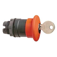 SCHNEIDER MUSHROOM HEAD PUSHBUTTON RED