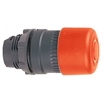 SCHNEIDER MUSHROOM HEAD PUSHBUTTON RED