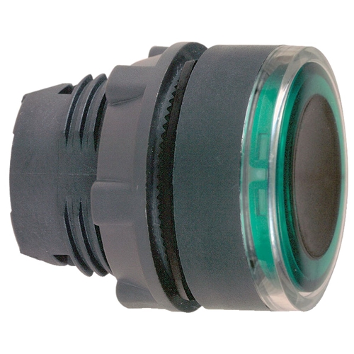 SCHNEIDER P/BUTTON ILLUM GREEN FLUSH LED