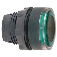SCHNEIDER P/BUTTON ILLUM GREEN FLUSH LED