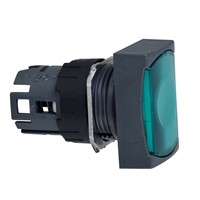 SCHNEIDER ILL. PUSHBUTTON HEAD GREEN