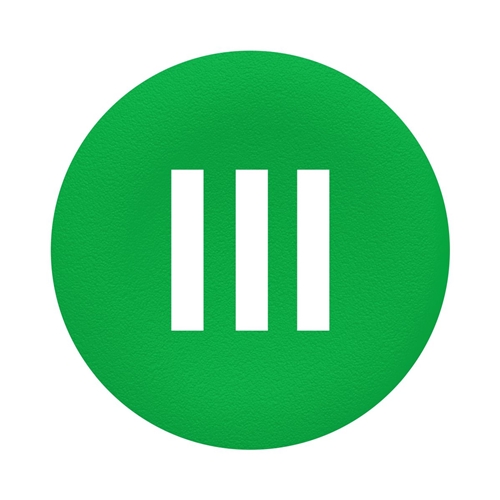 Schneider Electric green plain cap III for flush m
