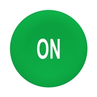 Schneider Electric green plain cap ON for flush mo